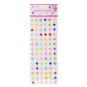 Наклейки стразы Цветной ромб акриловые AL10165