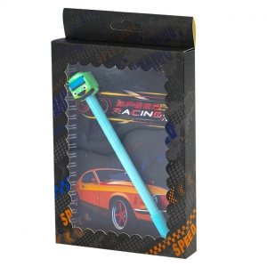 Подарочный блокнот в футляре Гонки 13*18см 45л оранжевый гребень ручка линия AL10731/1