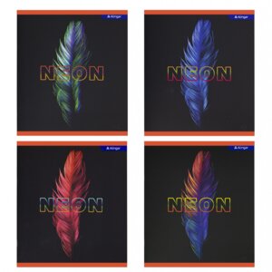 Тетрадь  48л Клетка Перышко NEON AL10901