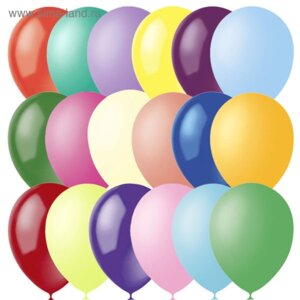 Воздушные шары 100шт Ассорти 100645