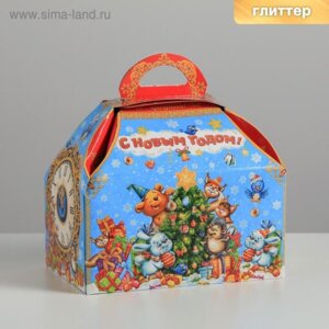 Коробка складная Новогоднее волшебство 18,5 × 12,5 × 24,5 см 5004083