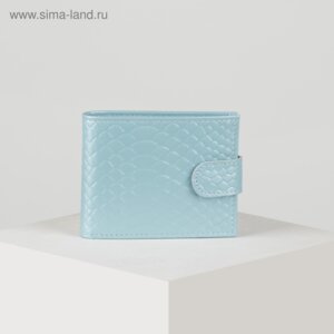 Кошелек жен 302 к-134 11,5*1,5*9 отд для кред и монет Питон Голубой 5069320