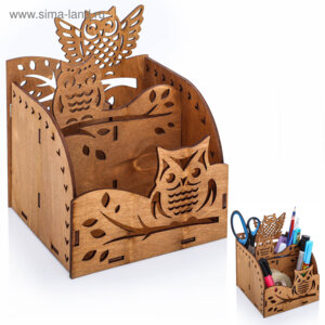 Органайзер для канц Сова 165х140х140мм 3648491