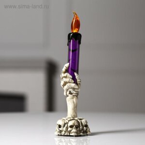 Фигура светодиодная "Подсвечник фиолетовый", 16х6 см, LR1130х3, Т/БЕЛЫЙ   6913854