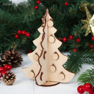 Елочка настольная сборная  НГ-ЕЛК-023 120*140 мм   3740316