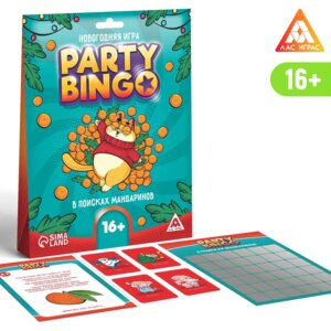 Настольная игра Командная Party bingo в поисках мандаринов 16+ 7042125