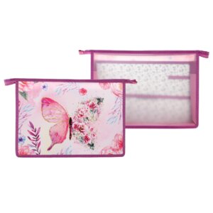 Папка для труда А4 на молнии Бабочка пласт 7510509