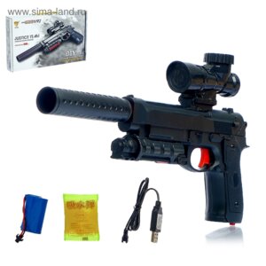 Пистолет М92 стреляет гелевыми пулями работает от акк 3598535