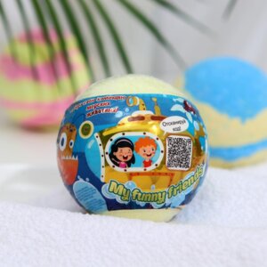 Шипучая бомбочка для ванны My funny friends с растущей игрушкой 130 г 4868293