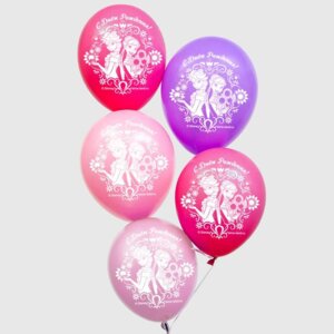 Воздушные шары С Днем Рождения  Холодное сердце набор 25 шт 1442458