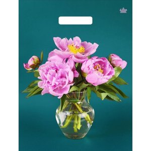 Полиэтиленовый пакет Любимые пионы 40х31 7669454