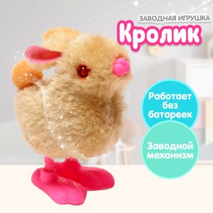 Игрушка заводная Кролик МИКС 7464928