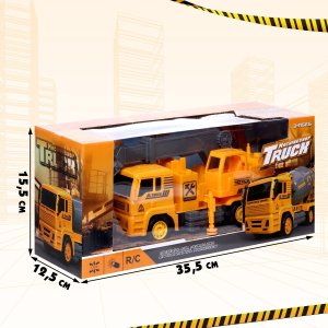 Грузовик р/у Стройка с краном работает от батареек 7149736