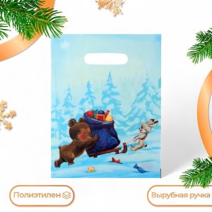 Полиэтиленовый пакет Звездная доставка  30х23 10636547