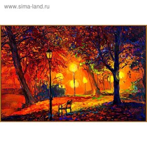 Алмазная мозаика Осенний сквер 29*20см 33 цвета N-413 3549269
