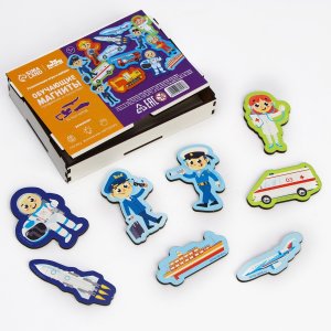 Обучающие магниты Профессии и транспорт 7860257