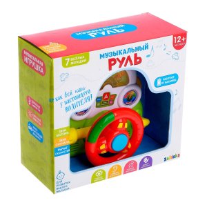Музыкальный руль свет звук работает от батареек №SL-00800A 2954628