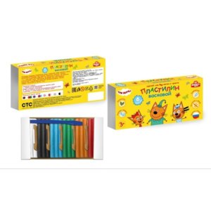 Пластилин  6цв Три Кота Неон 90г MODCLAY-NEON-6-90G-TC