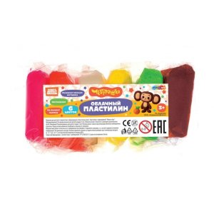 Легкий пластилин Чебурашка 6 цв 10 гр FLUFFY6-127911