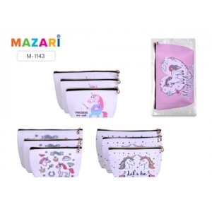 Сумка-клатч UNICORN набор 3 шт (29.5х16х7см, 24х14х5см, 20.5х10.5х5см) ассорти M-1143