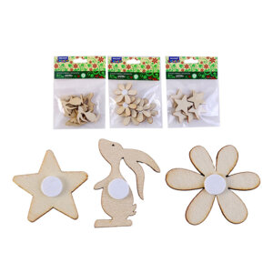 Декор элементы из древесины 6шт CUTE M-6929