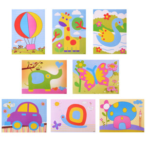 Набор для творч Аппликация из помпонов M-10041