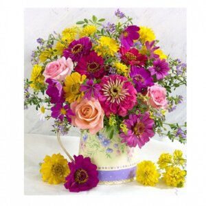 Алмазная мозаика Яркий букет 2 25х30 см M-11516