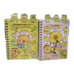 Блокнот  8л Клетка 11х16.5см КАПИБАРА с наклейками 16л M-3218