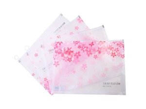 Папка на молнии А4 FLOWERS пластик M-2795