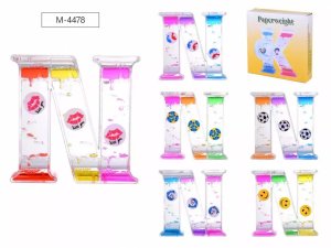 Игрушка антистресс ВОДЯНЫЕ ЧАСЫ капли 3-х цветов M-4478