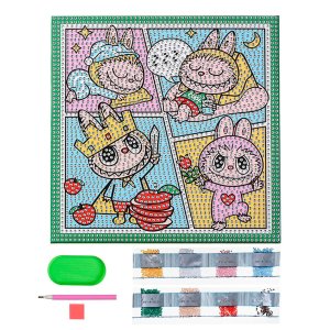 Алмазная мозаика ЗУБАСТИК 20x20 см полн выкладка на подрам M-12271