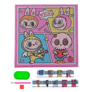 Алмазная мозаика ЗУБАСТИК 20x20 см полн выкладка на подрам M-12272