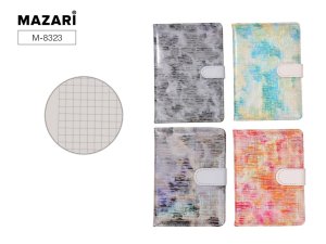 Блокнот STYLE 14,8 х 20,5 см, 80 л., внутренний блок в клетку, плотность бумаги 70г/м2, 4 дизайна в