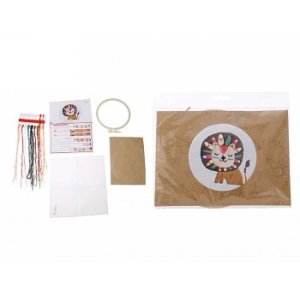 Набор для вышивания гладью 15 х 15 см в асс 7 дизайнов M-11833