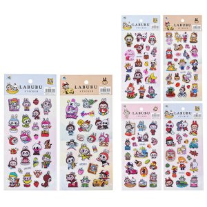 Наклейки декоративные ЗУБАСТИК 6 дизайнов M-20621