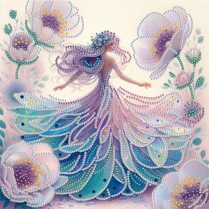 Алмазная мозаика ФЕЯ 30x30 см частичая выкл на подрам M-12258