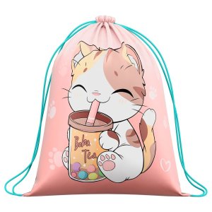 Мешок для обуви 1 отд The cat with the glassу еличенный объем, 410*490мм MSP_PMX00001