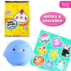 Игрушка сюрприз Мяк жмяк с наклейками Цыплята 9279352