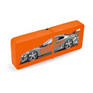 Пенал школьный СПОРТКАР 20x7x3, одно отделение, силиконовый 48952/25 
