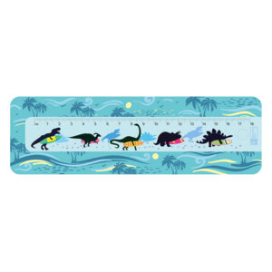 Пенал в комплекте с линейкой ДИНОЗАВРЫ без наполнения 21х6.4х2.5см 53905