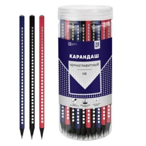 Карандаш ч/г НВ Серебристый 72 в туб 57472