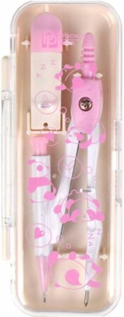 Циркуль в комплекте со сменными грифелями Панды 59960