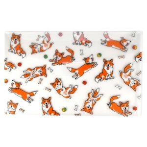 Папка на кнопке Корги 25х15см полипроп пласт 53251