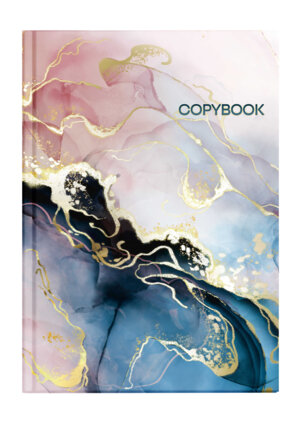 Тетрадь  96л Клетка А4 Золотые разводы 61694