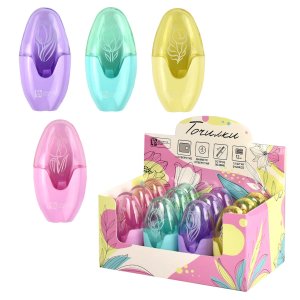 Точилка 1отв Цветы 64552