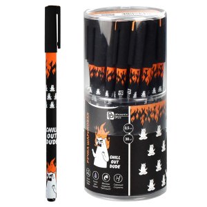 Ручка шар 0,5мм Синяя ЯРОСТНЫЙ КОТ 67406