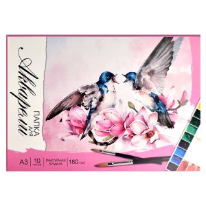 Папка для акварели 10л А3 Друзья 180г/м2 67347