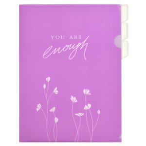 Папка уголок А4 Нежный Фиолетовый пластик 180мкм 65871