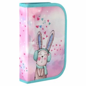 Пенал 1 секц Влюбленный Кролик 62025