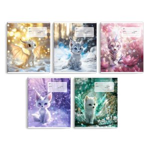 Тетрадь  12л Клетка Сказочные животные 68524